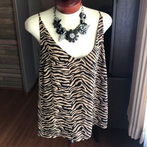 Banana Republic Tank XL Animal Print NWT! Sexy!